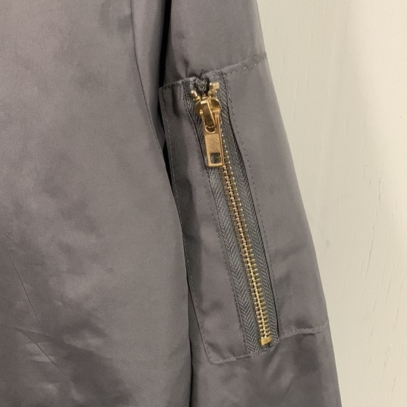 INSO collection bomber jacket in gray, nylon material Size *XL see measurements - Picture 2 of 8